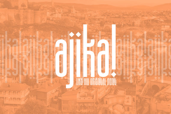 Ajika: A Modern Sans Serif Font for Handmade Creations
