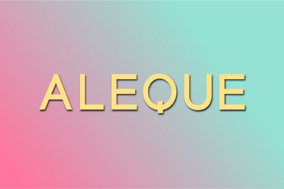 Aleque Sans Serif Font for Modern Branding