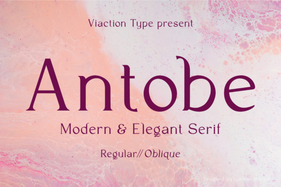 Antobe: A Modern Serif Font for Web Design