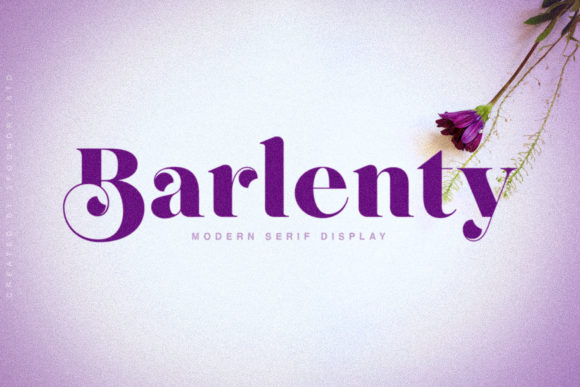 Barlenty: A Modern Serif Font for Editorial Elegance