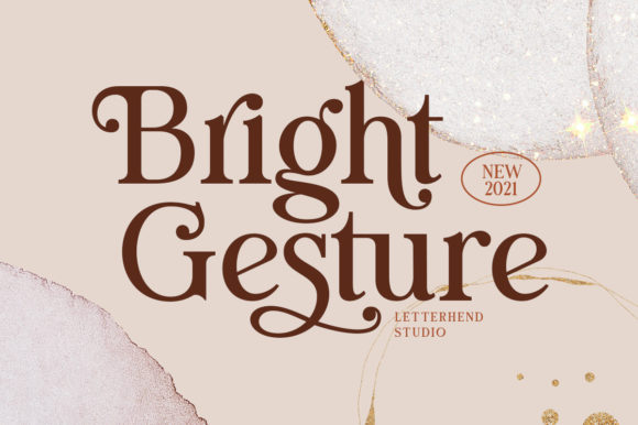 Bright Gesture: A Modern Serif Font for Web Projects