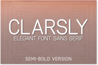 Clarsly Semi-Bold for Handmade and Commercial Designs