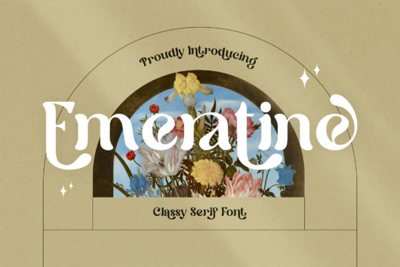 Emeratine: A Modern Serif Font for Editorial Design