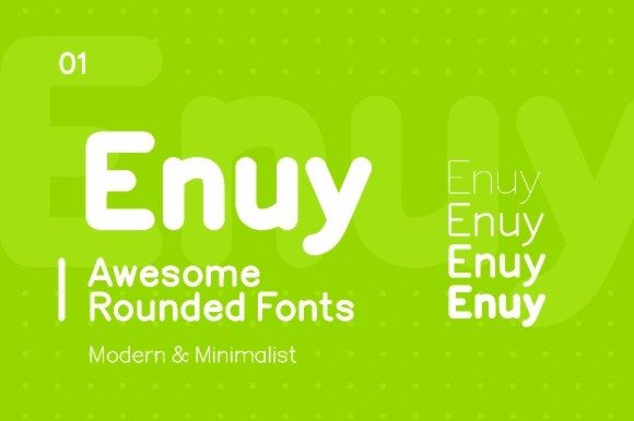 Enuy: A Sleek Sans Serif Font for Modern Branding