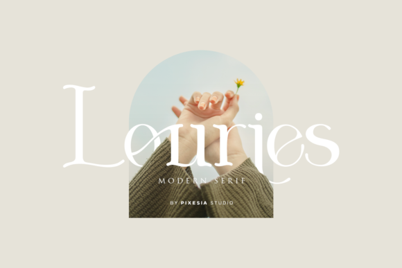 How Louries Elevates Branding with a Modern Serif Font