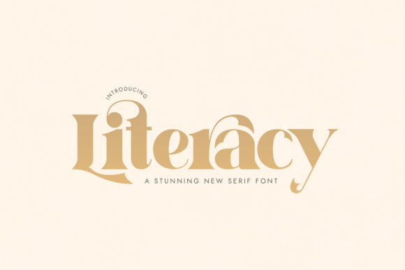 Literacy: A Modern Serif Font for Branding Projects