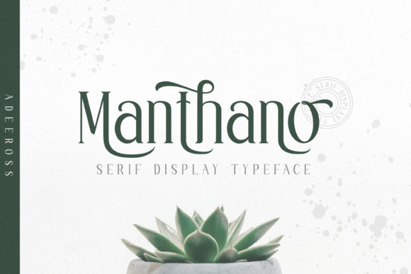 Manthano: A Modern Serif Font for Professional Branding