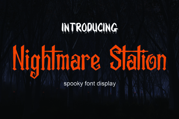 Nightmare Station Font for Digital Marketing