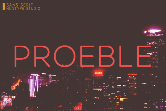 Proeble: A Modern Sans Serif Font for Branding Projects