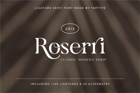 Roserri: A Modern Serif Font for Polished Web Design