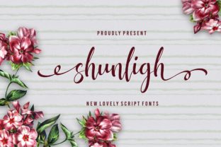 Shunligh Script Font for Handmade Projects