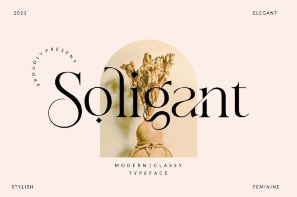 Soligant Serif Font for Editorial Design