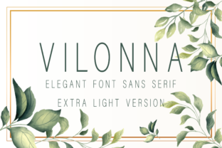 Vilonna Extra Light for Web Design Projects