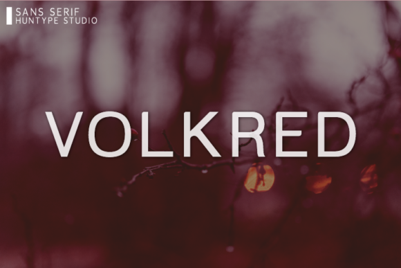 Volkred: A Modern Sans Serif Font for Editorial Design